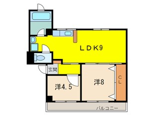 北野ハイツの物件間取画像